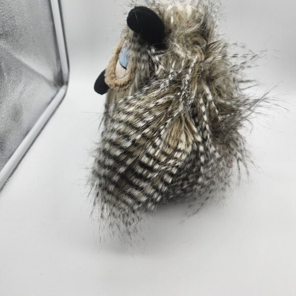 Owl Adventure Planet Plush Stuffed Animal Feathers Blue Closed Eyes - Picture 6 of 7